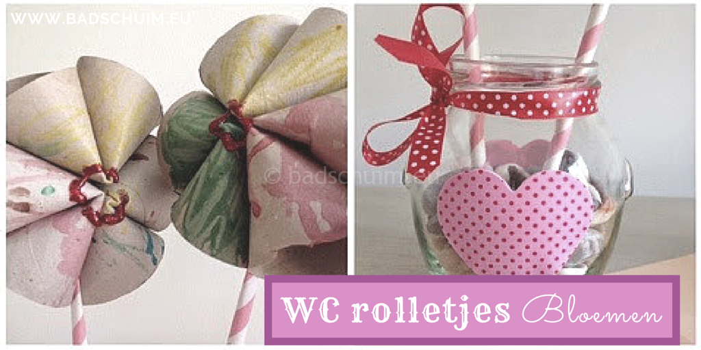 WC rolletjes bloemen een simpele DIY met stappenplan I gemaakt door het Creatief Lifestyle blog Badschuim