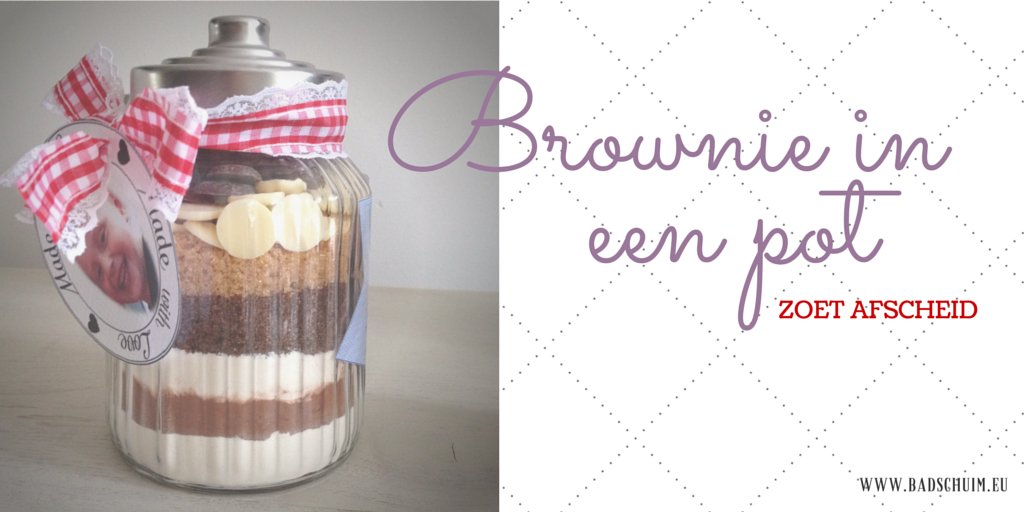 Brownie in een pot DIY door creatief lifestyle blog Badschuim