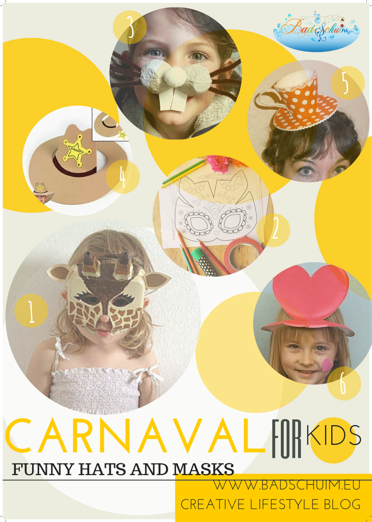 Carnaval for kids_funny hats en masks_blog badschuim.eu