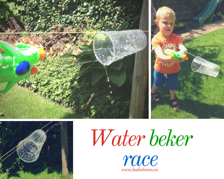 Feestspelletjes water beker race I Creatief lifestyle blog Badschuim