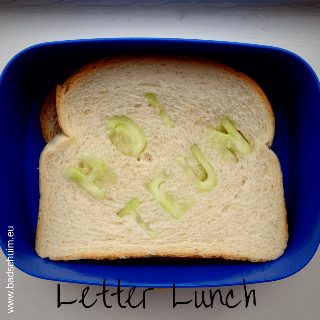 Broodtrommel tips wk 4 - Letter Lucnh  I gemaakt door het creatief lifestyle blog Badschuim