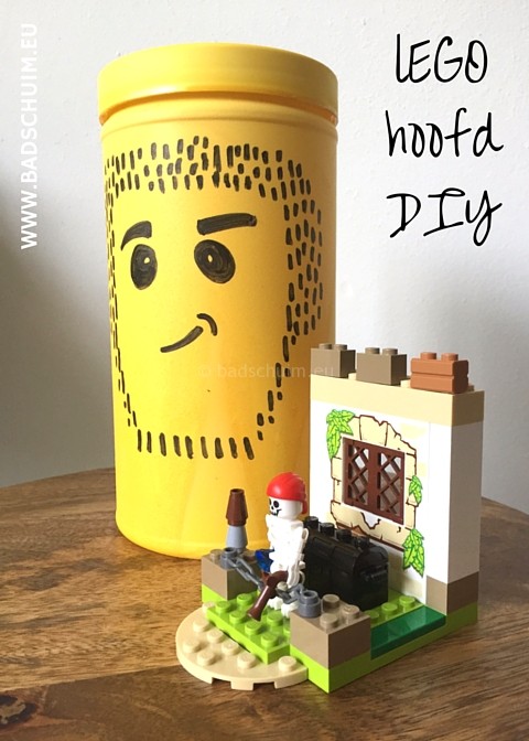 LEGO hoofd DIY I stappenplan gemaakt door het creatief lifetstyle blog Badschuim