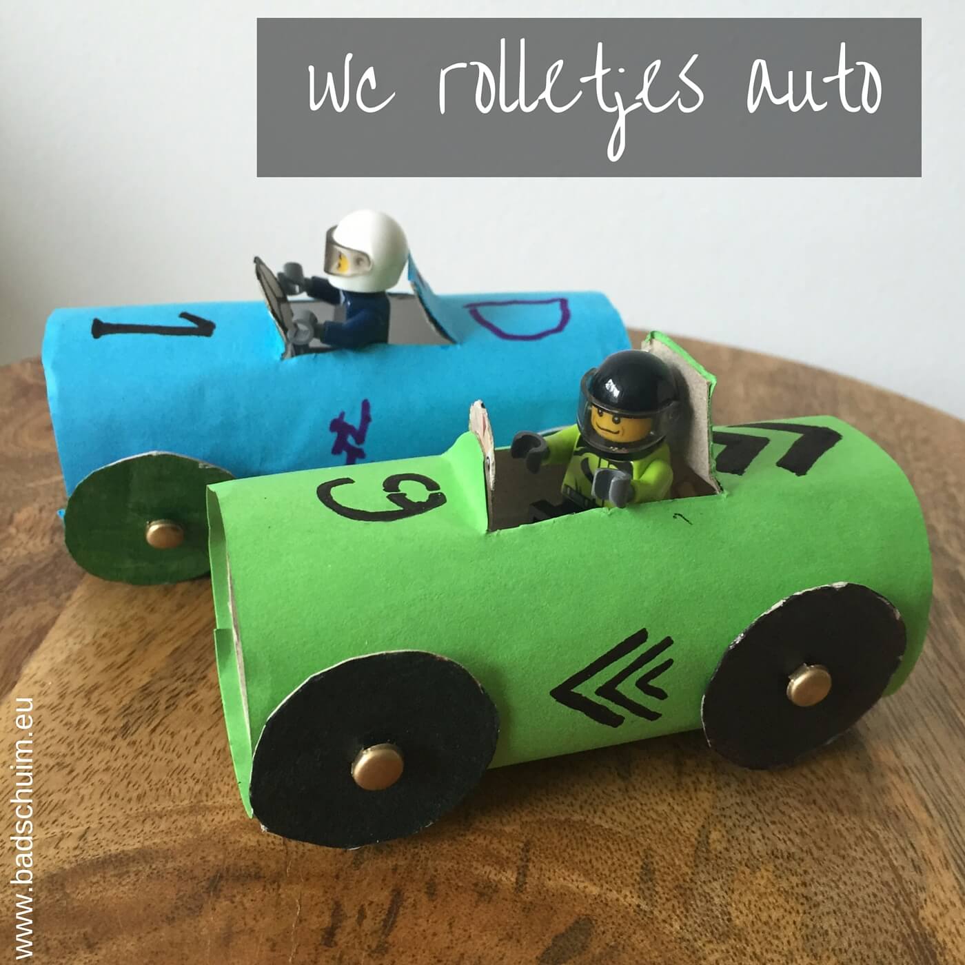 Wc rolletjes auto I gemaakt door het creatief lifestyle blog Badschuim