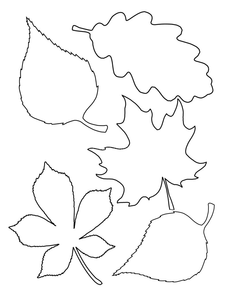 herfstbladeren slinger / silhouette / herfstslinger printen