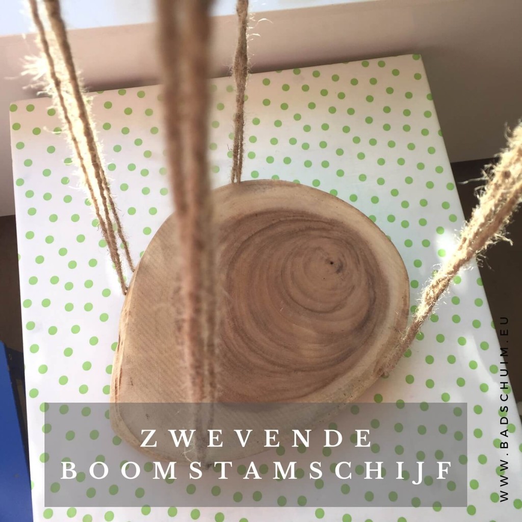 zwevende boomstam schijf I stap 3 I gemaakt door het creatief lifestyle blog Badschuim