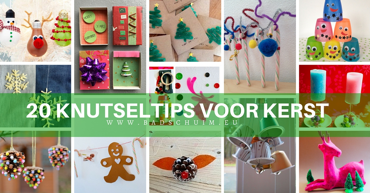 20 knutseltips voor kerst - te vinden op het creatief lifestyle blog www.badschuim.eu