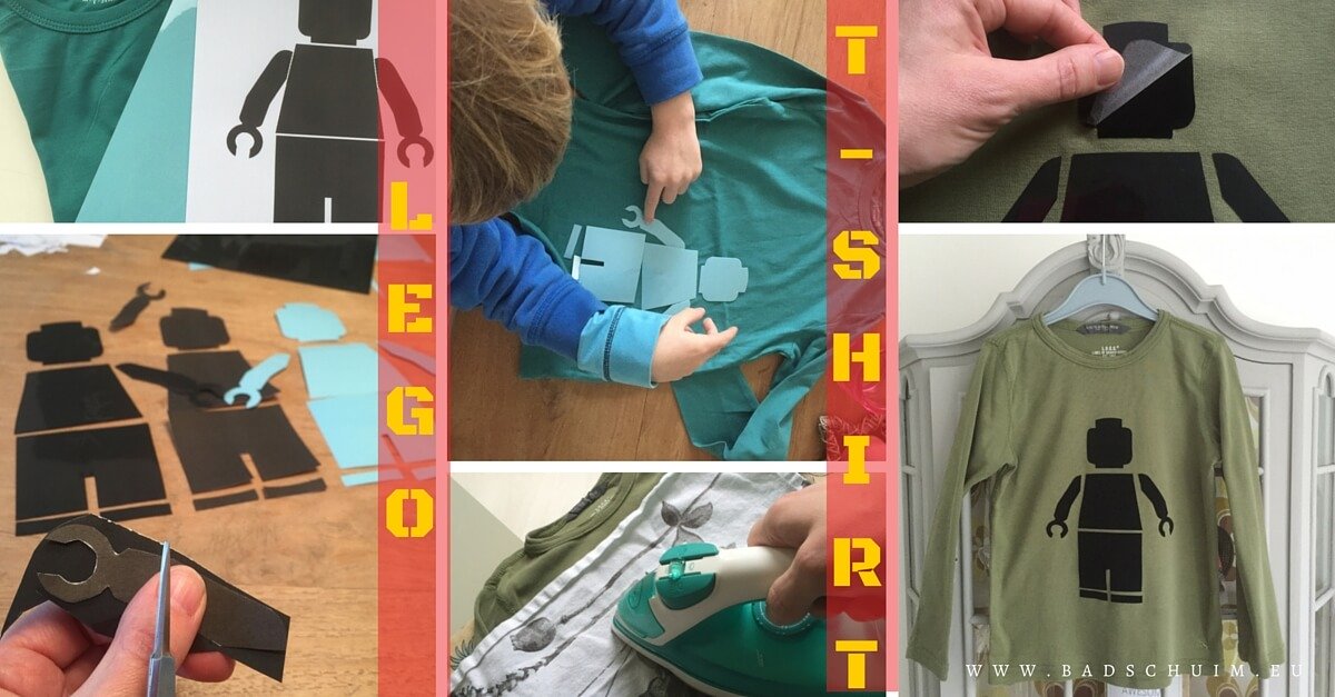 Is jouw kind ook LEGO fan? Maak dan dit leuke LEGO T-shirt van strijkvelours met dit DIY stappenplan.