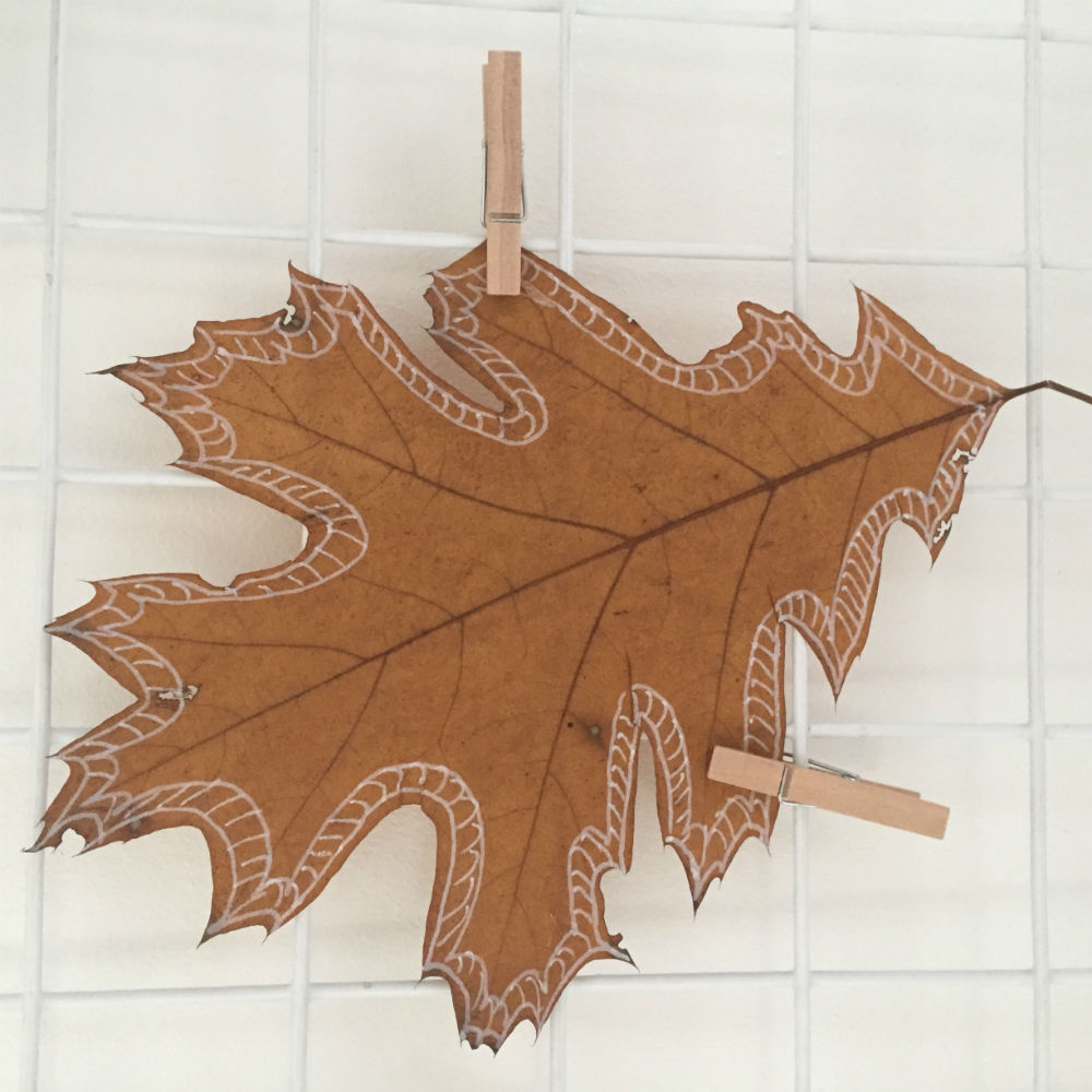 herfstbladeren verven, herfstbladeren versieren, herfst decoratie tips