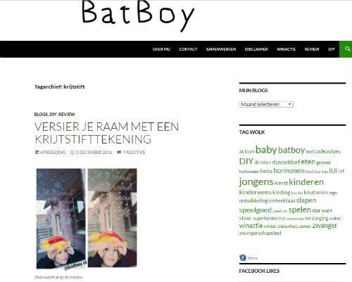 In de media webshop krijtstifttekening BatBoy - 2016-12-02