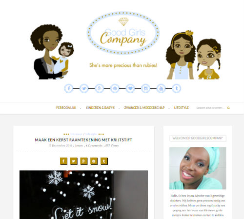 In de media webshop krijtstifttekening Good Girls Company - 2016-12-17
