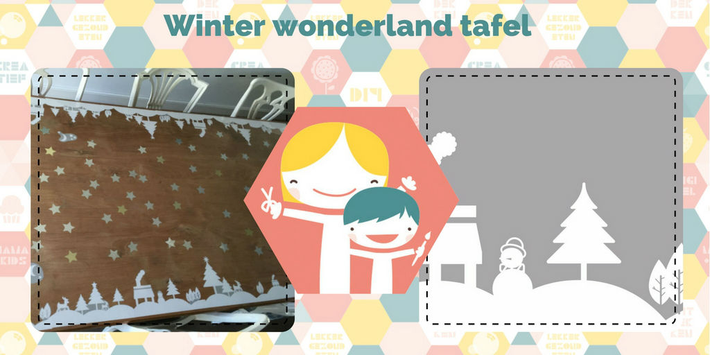 Winter wonderland tafel - DIY winter tafeldecoratie