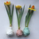 DIY bloembollen met wol - goedkoop en unieke bloembollen decoratie