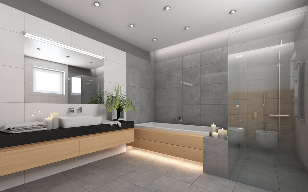 Moderne lichte badkamer