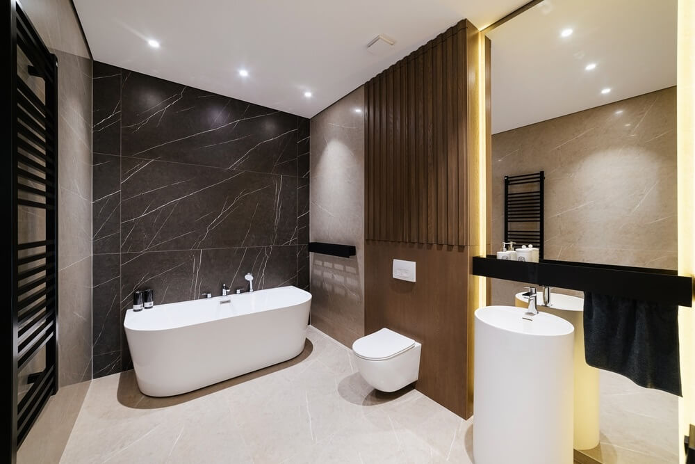 Moderne badkamer strak en eigentijds
